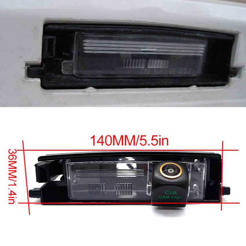 CCD HD камера заднего вида рыбий глаз для Toyota Aygo AB40 Citroen C1 Peugeot 108 2014 ~ присутствует