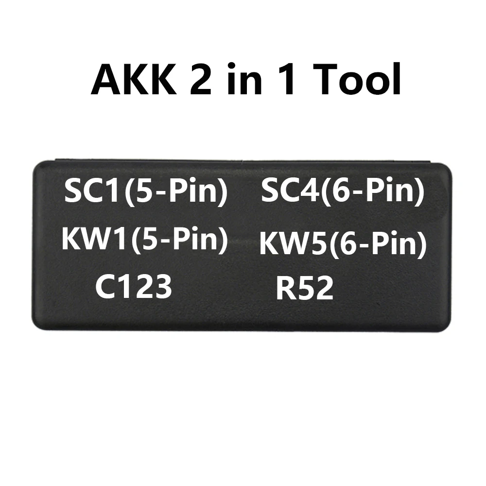 AKK 2 in 1 Pick Tool SC1 KW1 KW5 C123 SC4 R52 for Kwikset Schlage Door Locks Professional Locksmith Tool