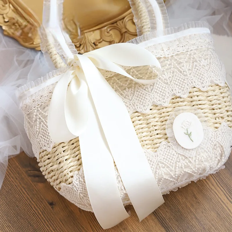 Сумка в стиле &quotЛолита&quot элегантная Милая плетеная для девочек-подростков