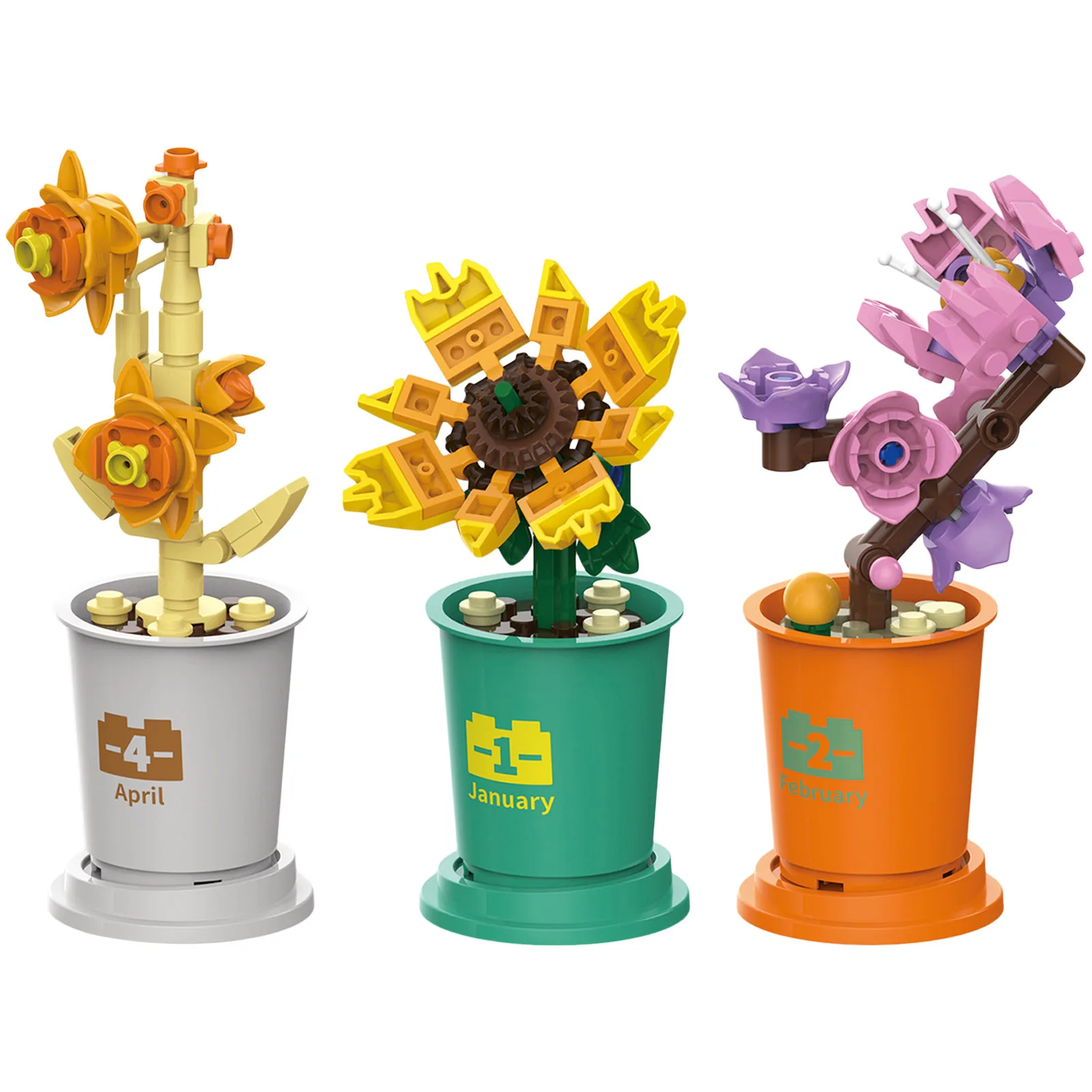 

Artificial Flowers Building Block Toys Flower Bouquet Building Sets For Children Flower Bouquet Building Kit Home Decorations