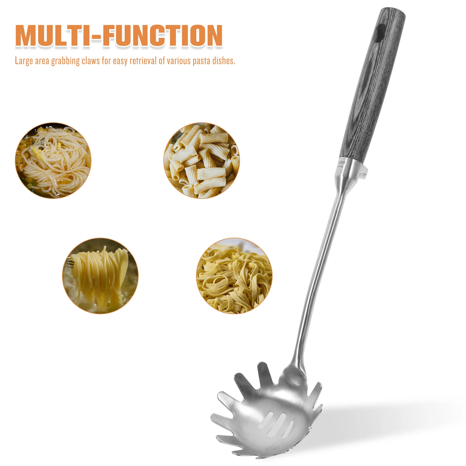 Ложка для пасты с защитой от ожогов дуршлаг спагетти Сервировочные Ложки