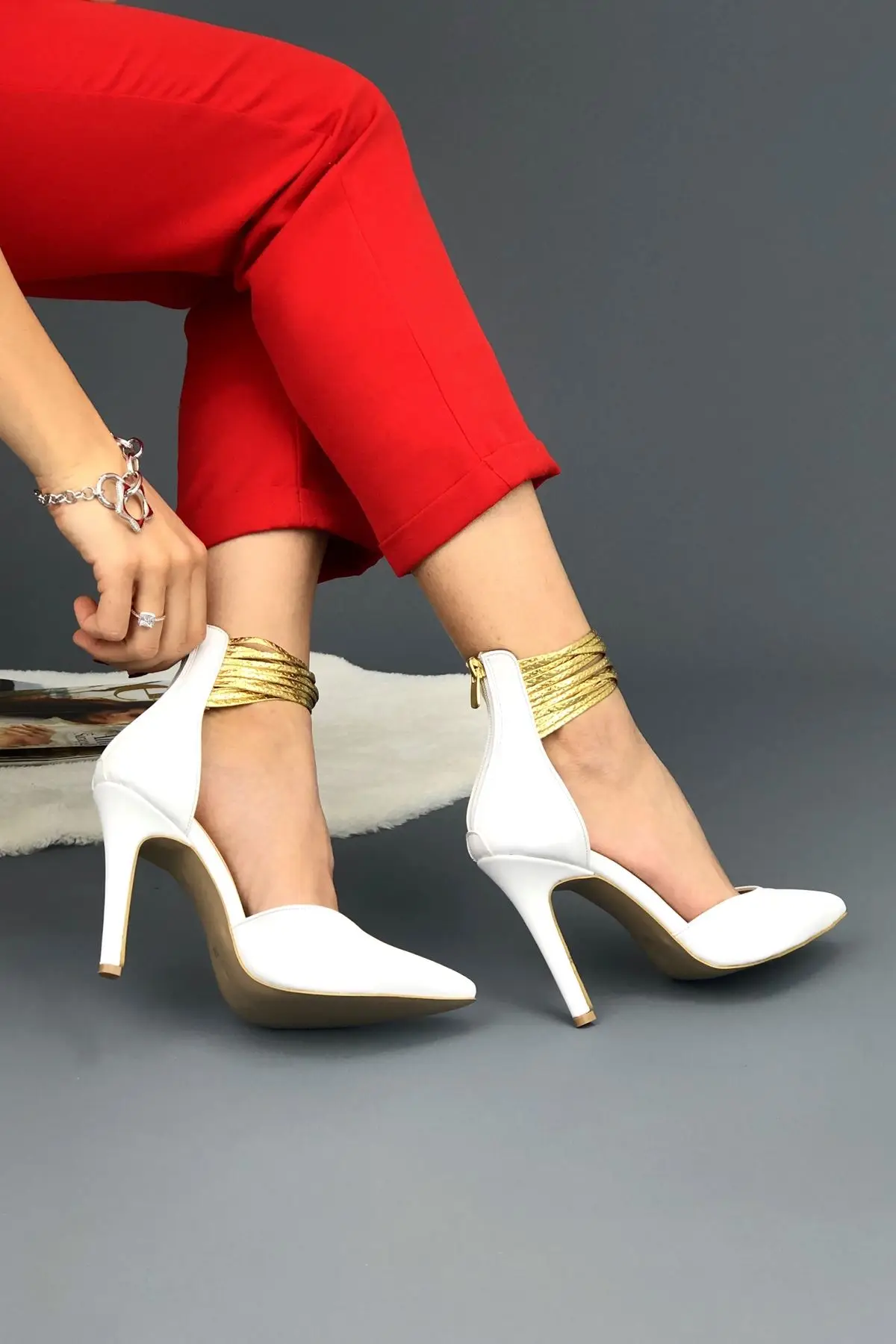 

Women's Fashion Leather High Heels Shoes Pumps Shoes