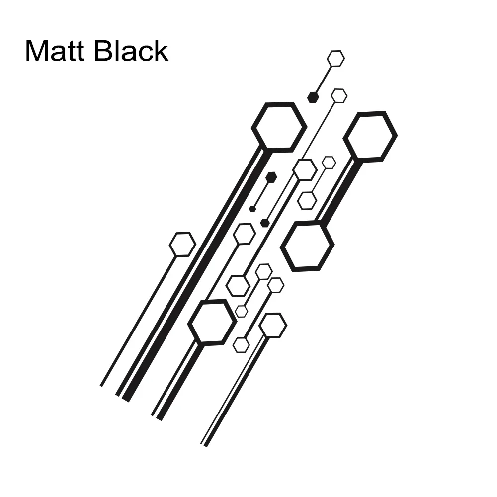 

Наклейка На Капот Автомобиля С Шестиугольными Полосами, Водонепроницаемая, Устойчивая К Царапинам, Из ПВХ