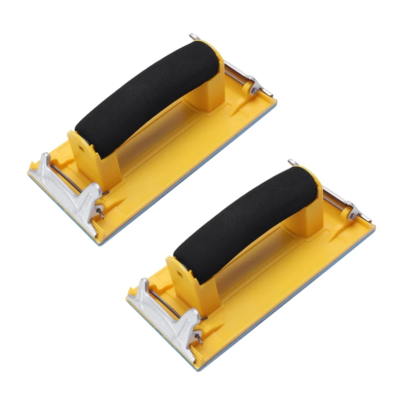 

TOP 2X Sandpaper Frame Handheld Matte Paper Frame Poloshing Sand Paper Frame Sandpaper Holder