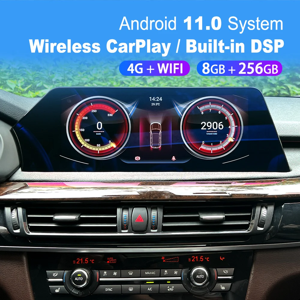 

12.3‘’ Blade Screen For BMW X5 F15 2014-2018 NBT Evo Android 11 Car Radio GPS Navi Multimedia Player Auto Radio Head Unit