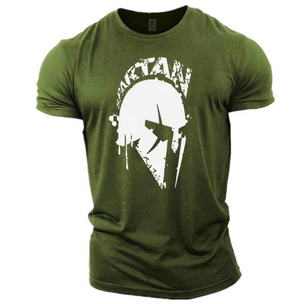 

Vintage Spartan T-shirts For Men 3D Sparta Printing Short Sleeve Tops Men's T Shirt Oversized Tees Shirt Man Clothing Camiseta
