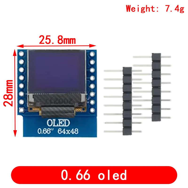 Фото Esp8266 D1 Mini Pro Wi-Fi Nodemcu Data Logger Shield Ds1307 Батарея 0,66 Oled DC Power Buzzer V1.0.0 Двойная база для Wemos Diy Kit №5