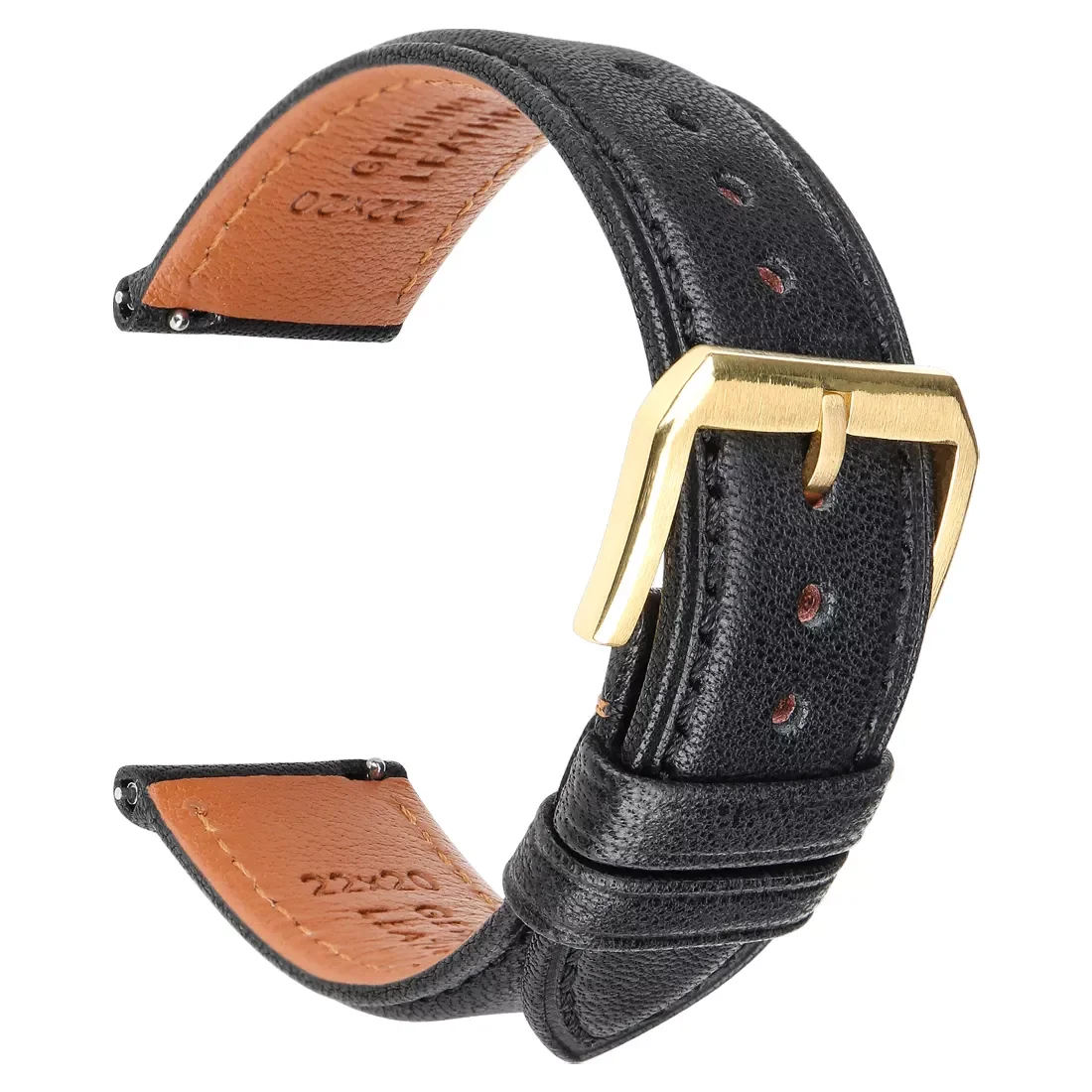 18 19 20mm 21 22 mm 23 24 Leather Watch Strap Black Brown Quick Release Watchband Men Women Smart Watch Band Bracelet Wristband