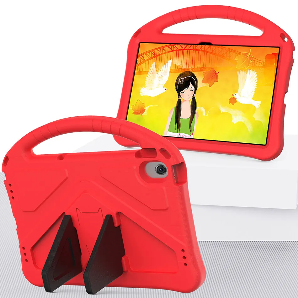 

Нетоксичный легкий Чехол из ЭВА для Lenovo Tab M10 Plus 2022 3-го поколения, противоударный детский чехол с ручкой, подставкой TB-125FU 128F