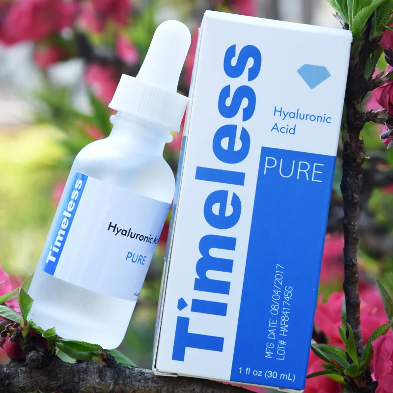 

Timeless Hyaluronic Acid Pure Face Serum Anti-Aging Shrink Pore Whitening Moisturizing Hydrating Essence Cosmetics For Face Care
