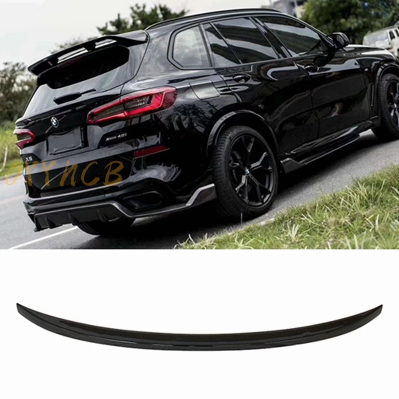Задний спойлер багажника для BMW X5 G05 2019 -2023 углеродное волокно/глянцевая черная