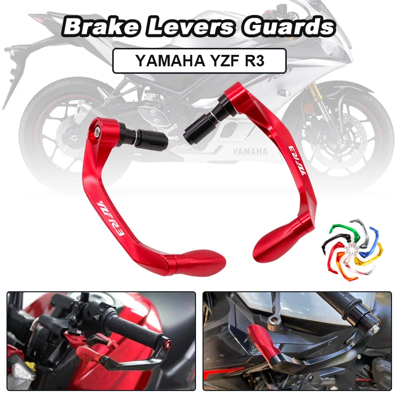 

Motorcycles CNC Crash Pads Brake Clutch Levers Guards for YAMAHA YZF R3