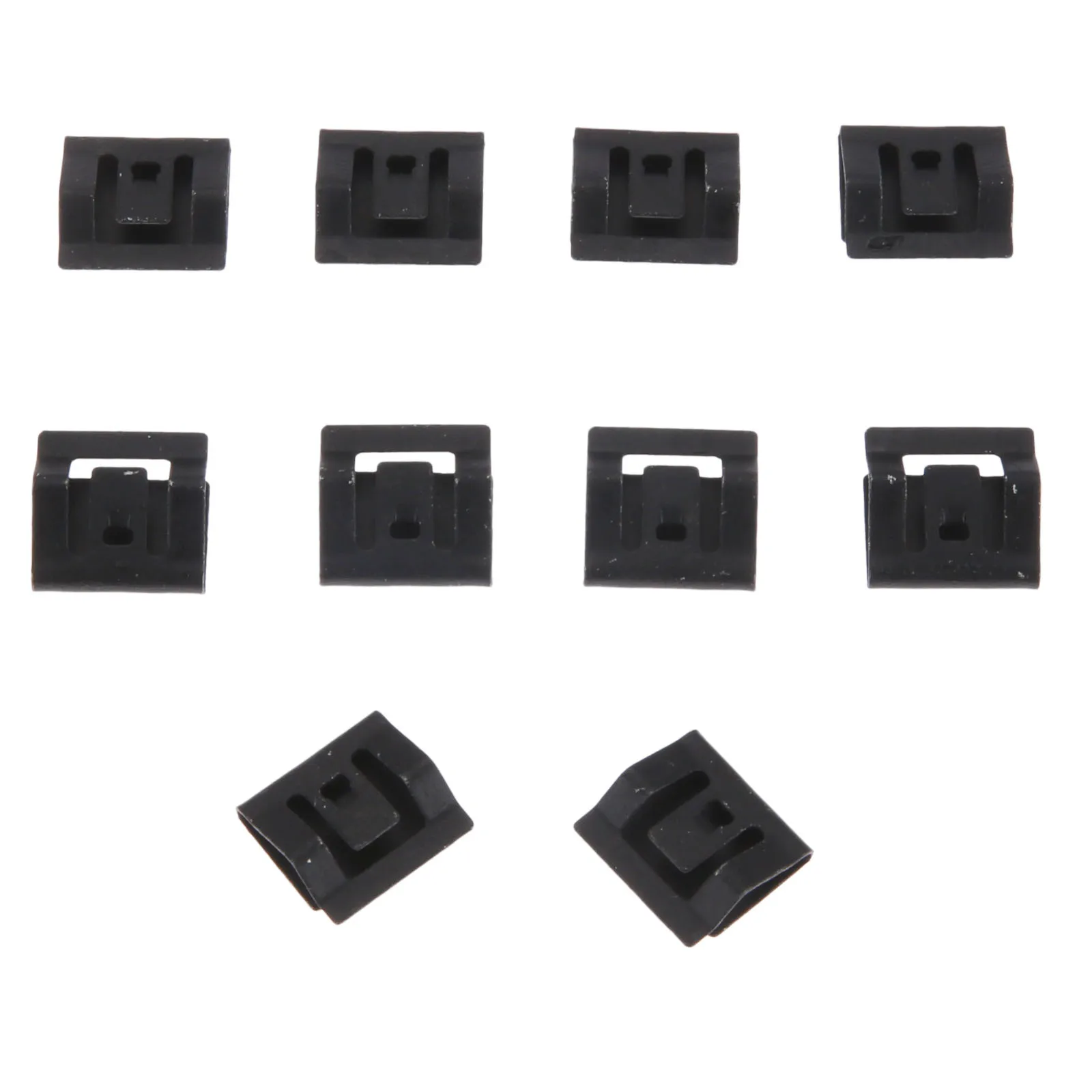 

10pcs Black Metal Fasteners 14x14mm Auto Console Navigation CD DVD Sound Panel Metal Iron Clip for Honda Civic Accord Car Parts