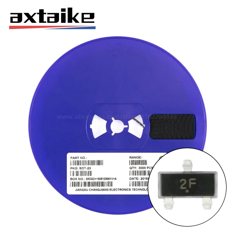 

3000PCS MMBT2222A MMBT2907A 2N2222A 2N2907A 1P 2F SOT23 NPN PNP 600mA 40V 60V MMBT2907ALT1G LMBT2222ALT1G 2N2222 SMD Transistors