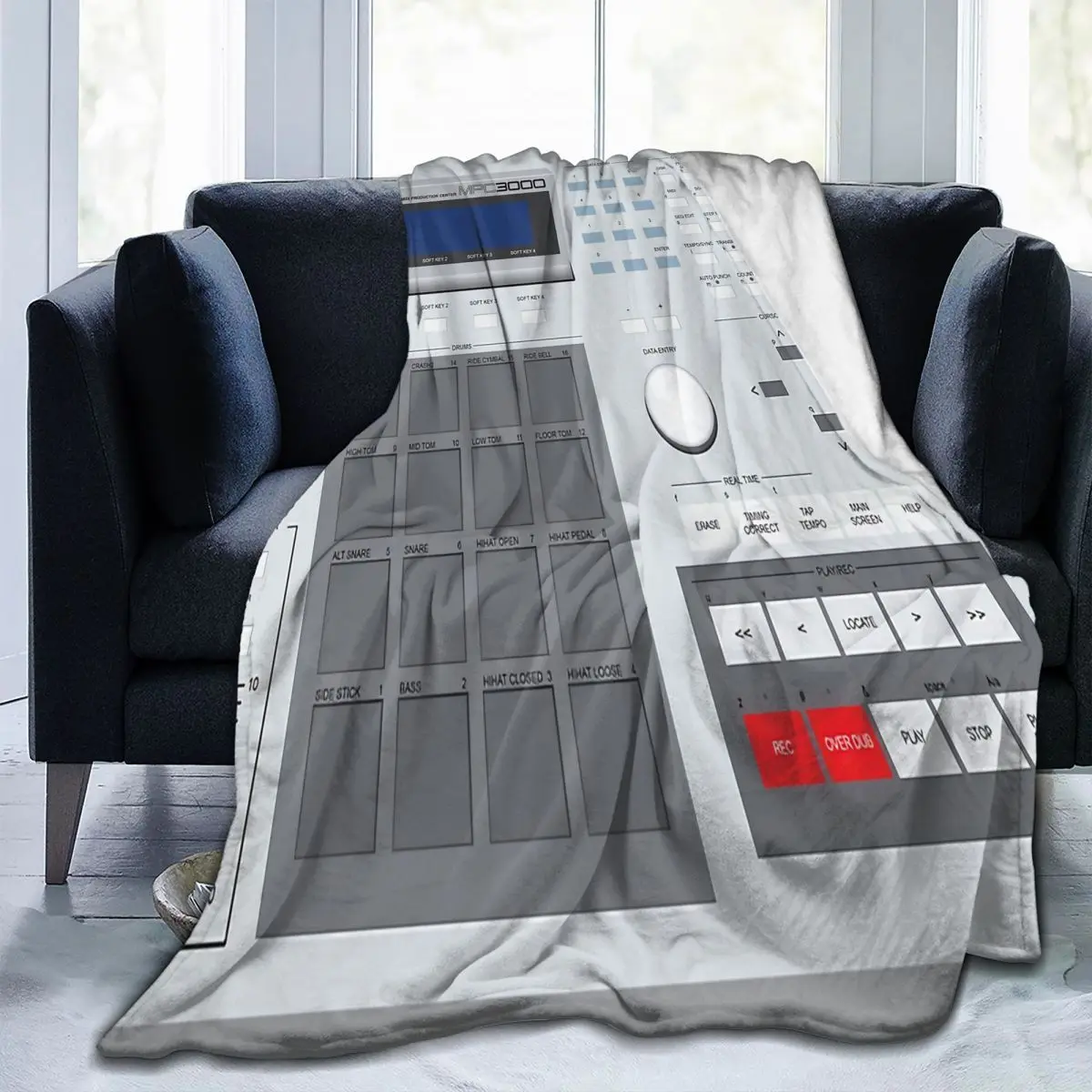 

AKAI MPC 3000 Tapis Rug Throw Blanket Modern Comfortable Bedroom Multi Style