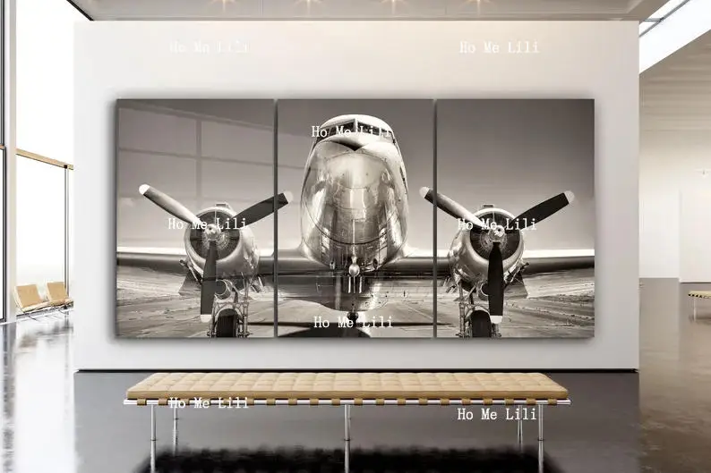 Самолет Очень Большой Печать на Холсте Настенное Искусство Натуральный И Яркий
