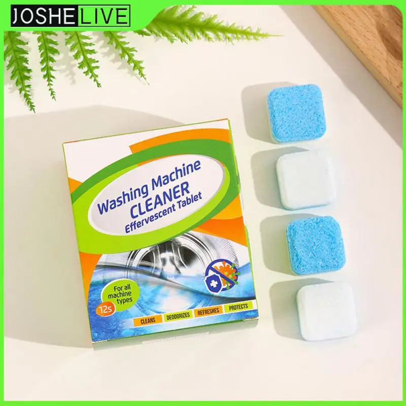 

Descaling Detergent Cleaning Tablet 8.5*3.5*7.5cm Deodorization 12 Capsules Effervescent Tablets Household Products 110g