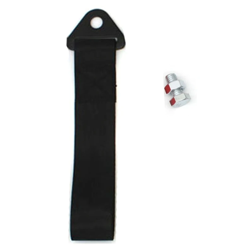 

Car Tow Towing Strap Belt Hook 24.5cm Front Rear Bumper Hook Car Rope Ribbon