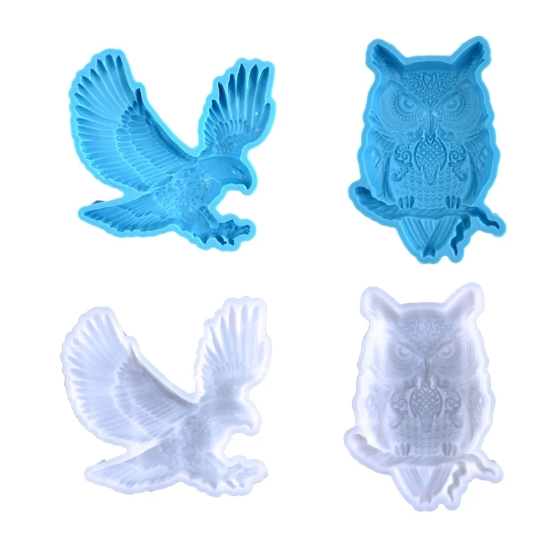 

N58F Owl Resin Molds Silicone,Eagle Wall-Art Mold Animal Silicone Mold for Epoxy Resin Casting Wall Desktop,Cabinets DecorS