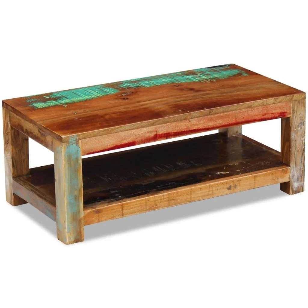 

Журнальный столик из твердой древесины 35,4 "x 17,7" x 13,8"