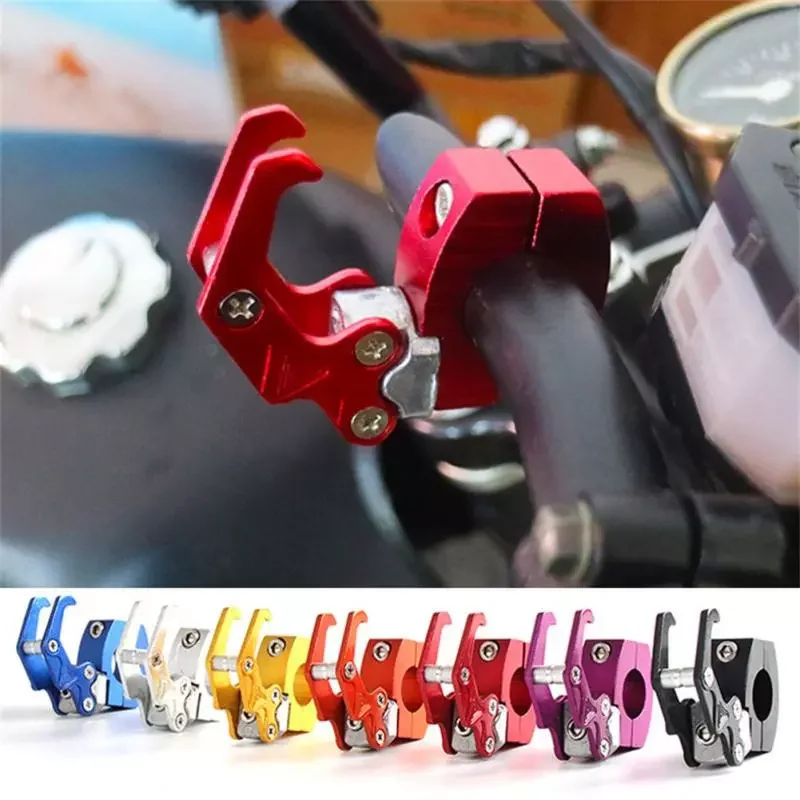 

7 Colors Motorcycle Electric Scooter Hook Front Hook Aluminum Alloy Handlebar Hook Modification Accessories Helmet Hook