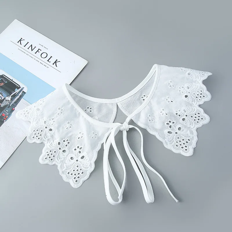 

Women Fake Collar Shawl False Collar Hollow Out Half Shirt Necklace Shawl Removable Shirt Detachable Collar Shulder Wraps