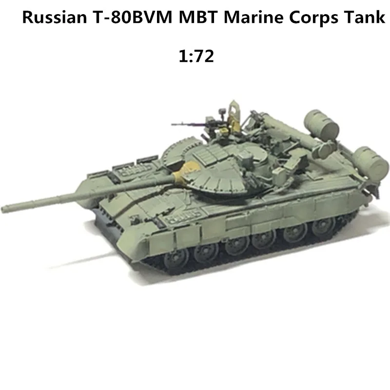 

1:72 Scale Model Russian T-80BVM MBT Marine Corps Tank Resin Main Battle Tank Toy Collection Display Decoration For Fans Gift