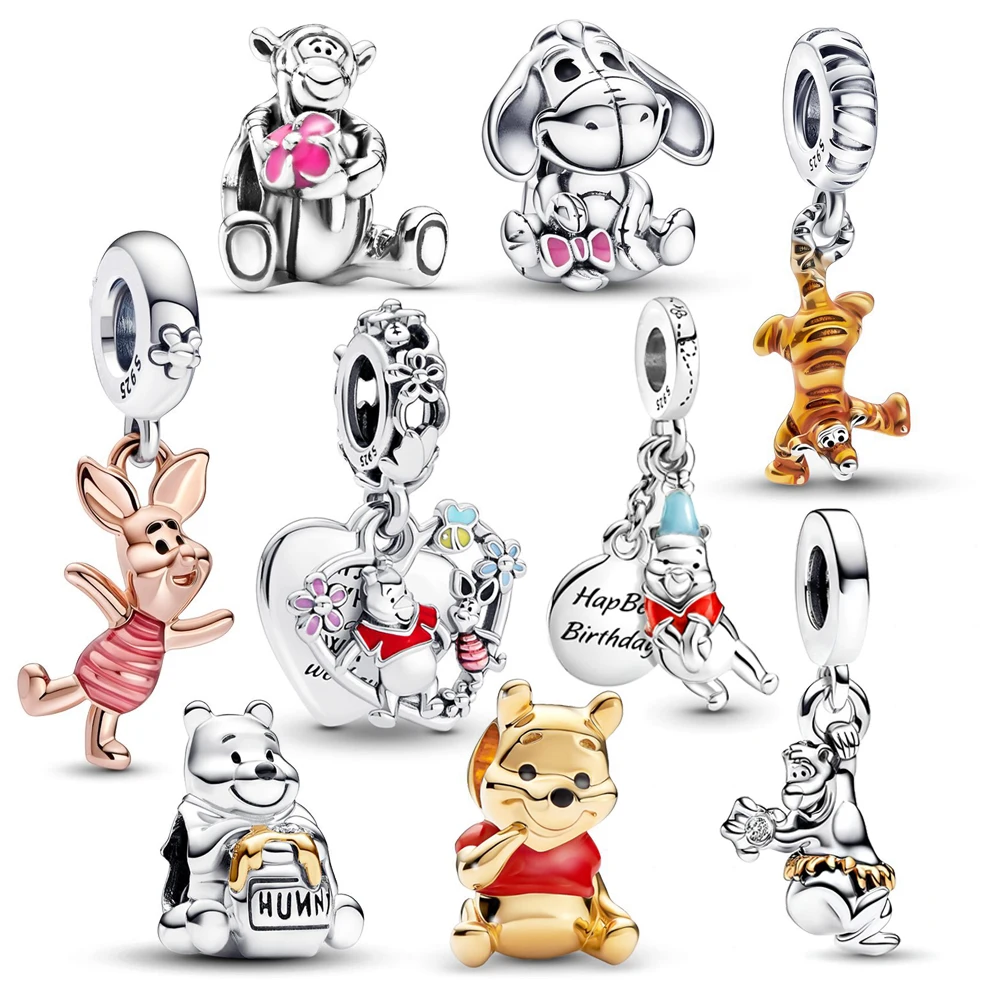 Мультяшные бусины Винни-Пух поросенок серия Tiggo для хороших друзей подвеска