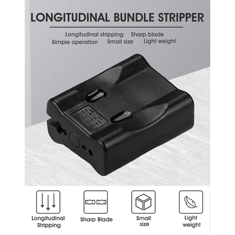 Longitudinal Bundle Stripper Fiber Optical Loose Tube Cable Jacket Slitter 1.5-3.3Mm Fiber Stripper Slitter Tools