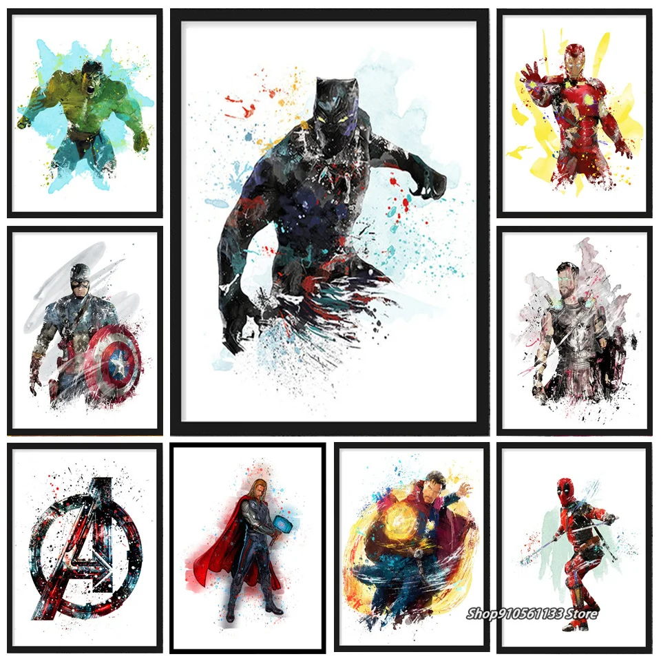 

Алмазная живопись из мультфильма «Marvel Мстители»