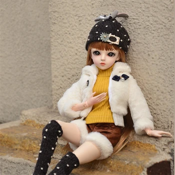New 1/3 SD Doll Winter Clothes Fashion Dress Up Set for 60cm BJD Doll Accessories Toys for Girls Birthday Christmas Gift