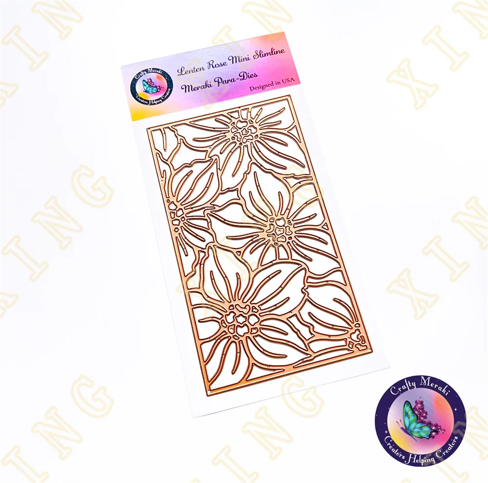 

Lenten Rose Metal Craft Cutting Dies Diy Scrapbook Paper Diary Decoration Card Handmade Embossing New Product for 2022 Arrival