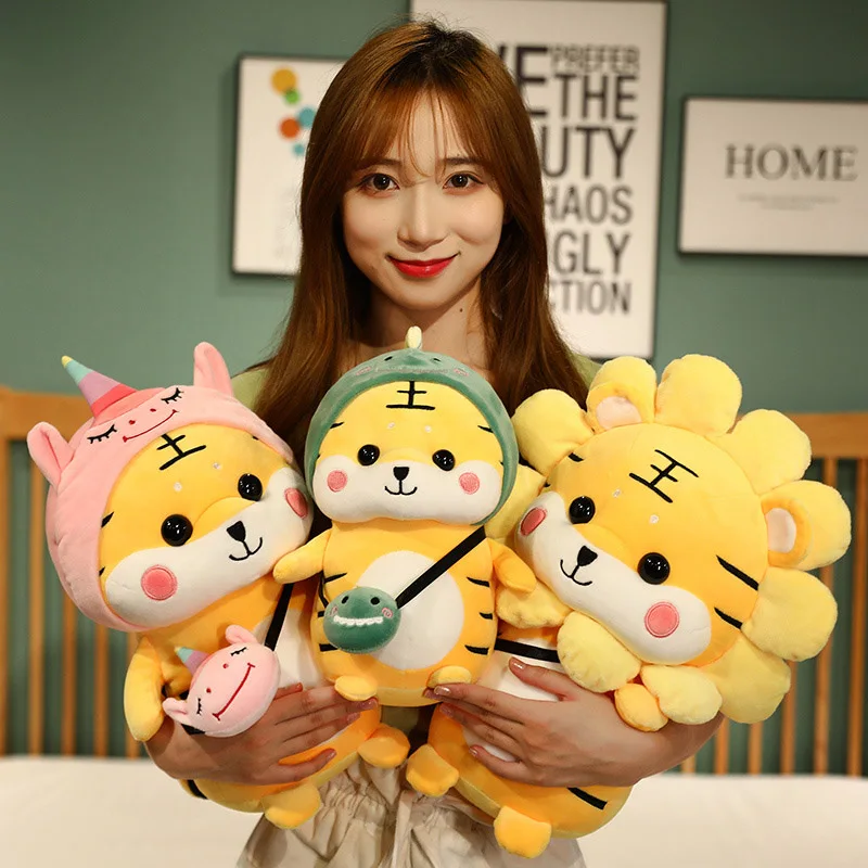 Kawaii тигр плюшевые игрушки Cute 26 см 32 мягкая игрушка-пингвин куклы детские мягкие