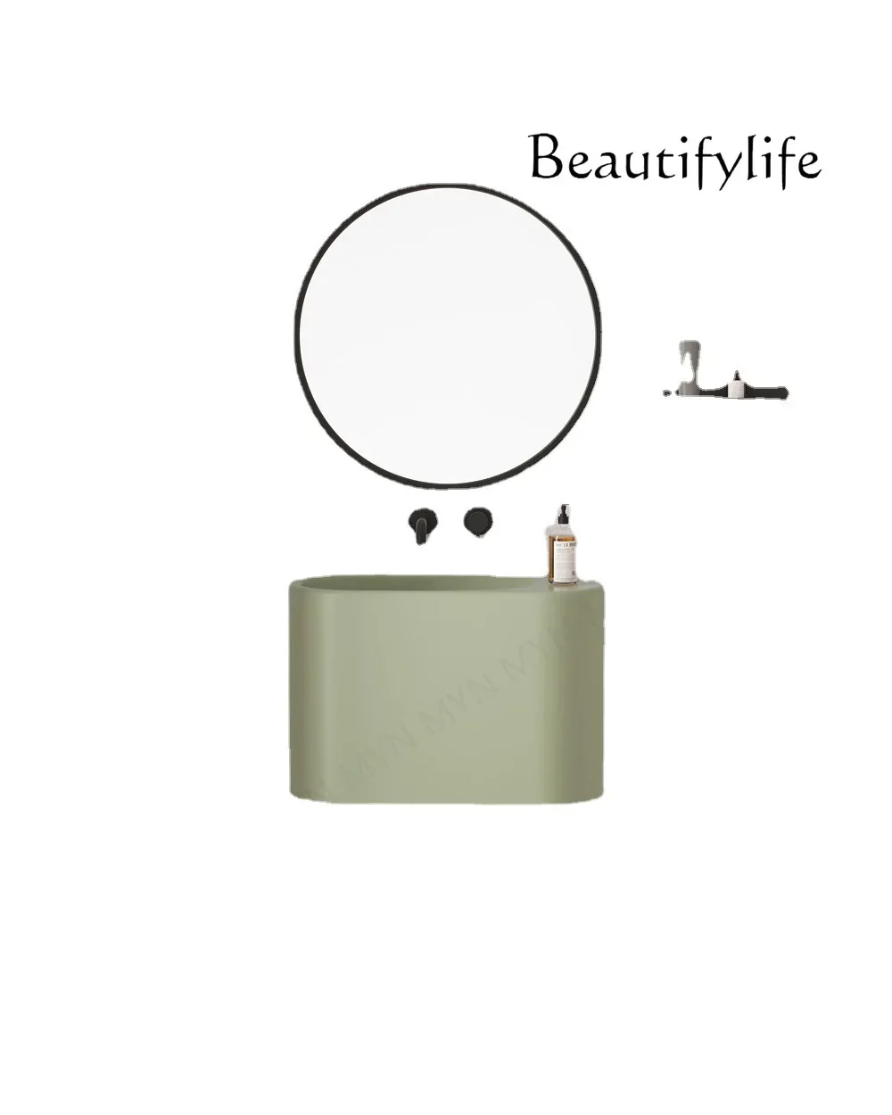 Настенный умывальник из искусственного камня