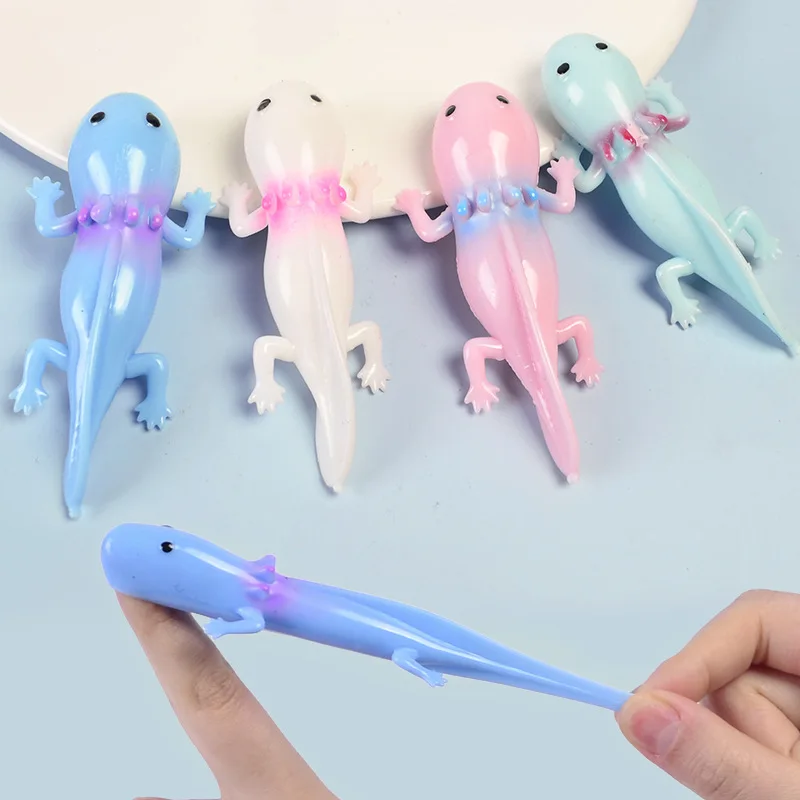 Милая катапульта запуск саламандры рогатка для пальцев игрушки надувной трюк