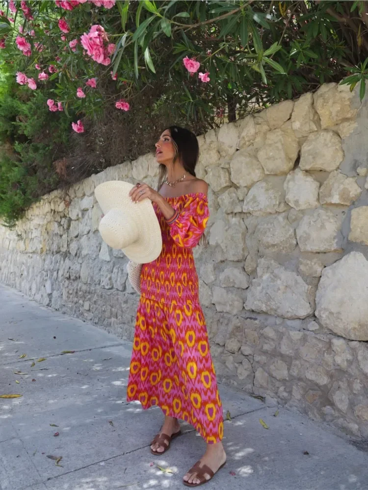 Женское праздничное плиссированное платье миди