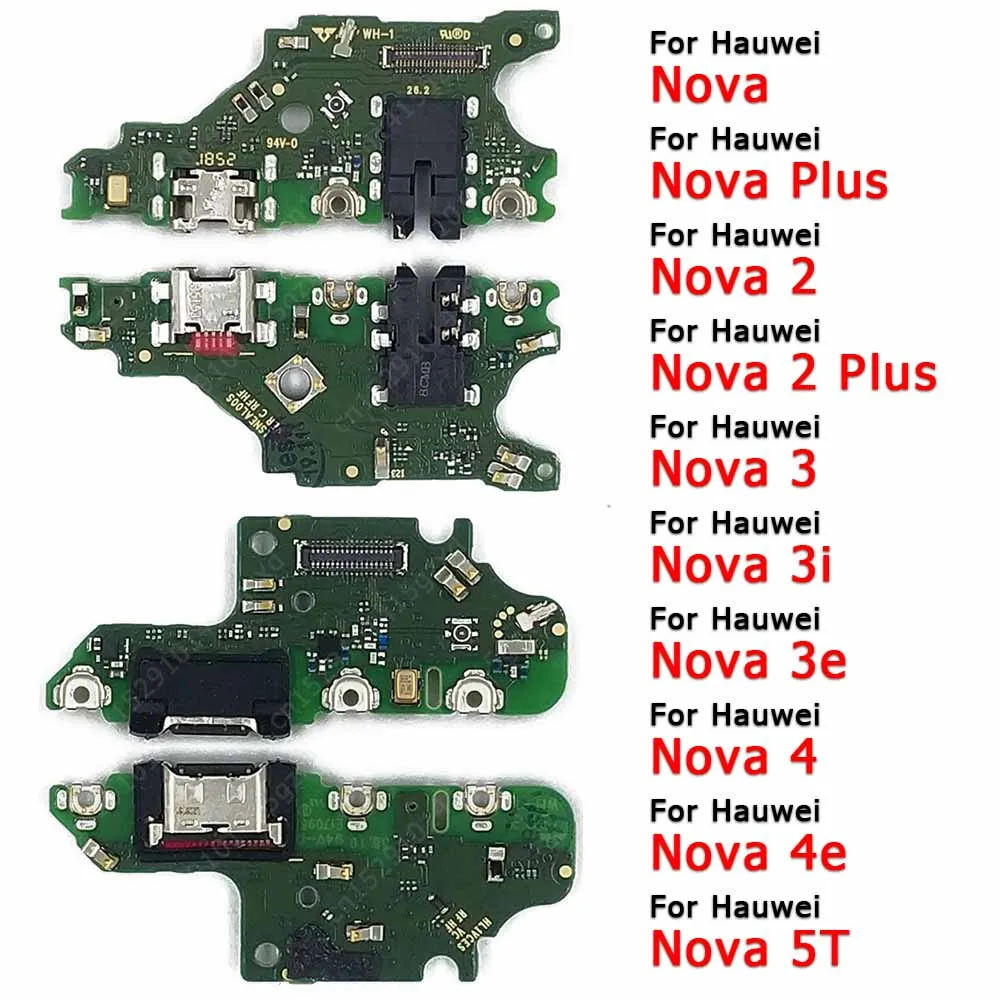 Оригинальная зарядная плата для Huawei Nova 5T 4E 4 3E 3i 3 2 Plus ленточный порт зарядки