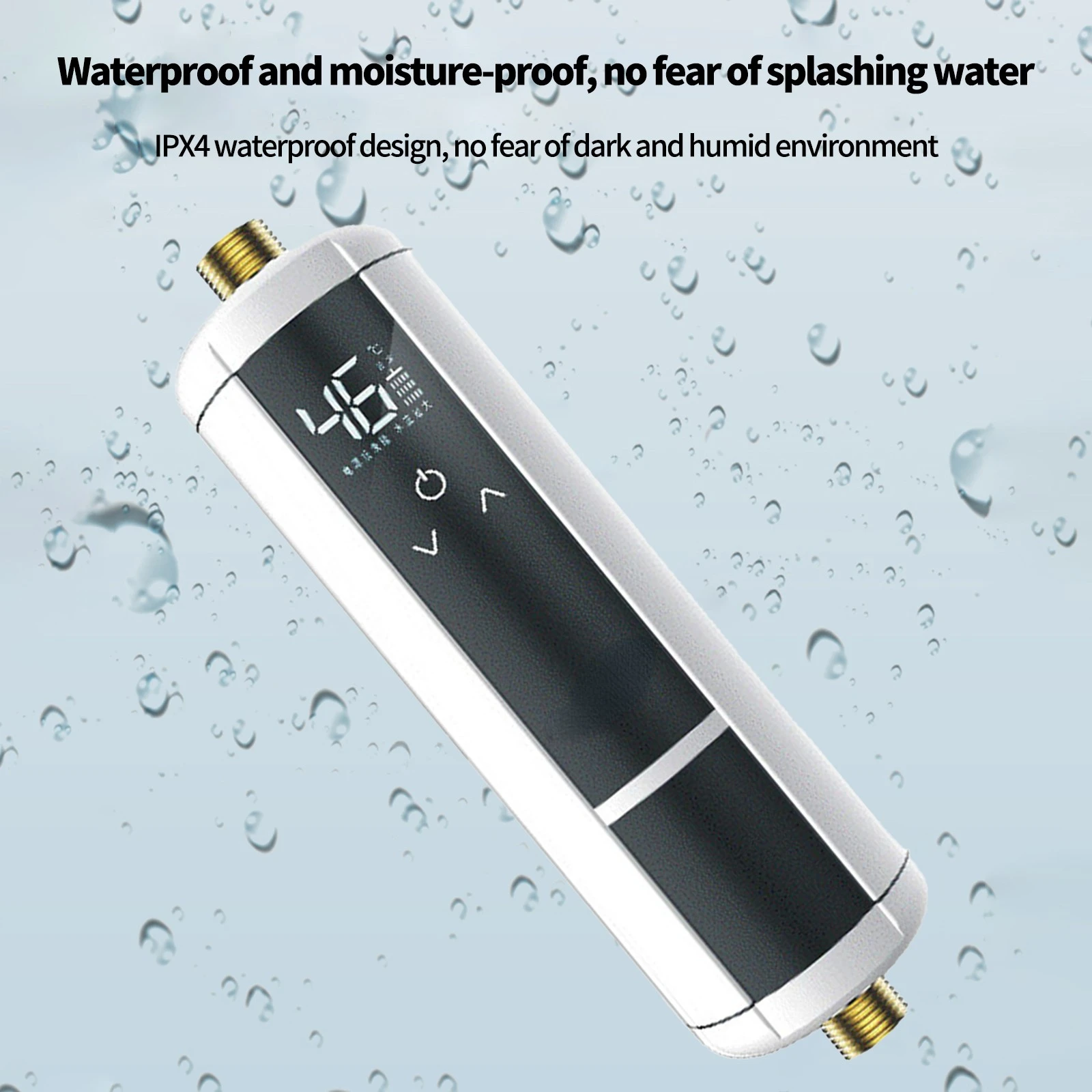 

1 Second Instant Electric Mini Water Heater Hot Instantaneous Water Heater System Constant Temperature Drill-free Installation