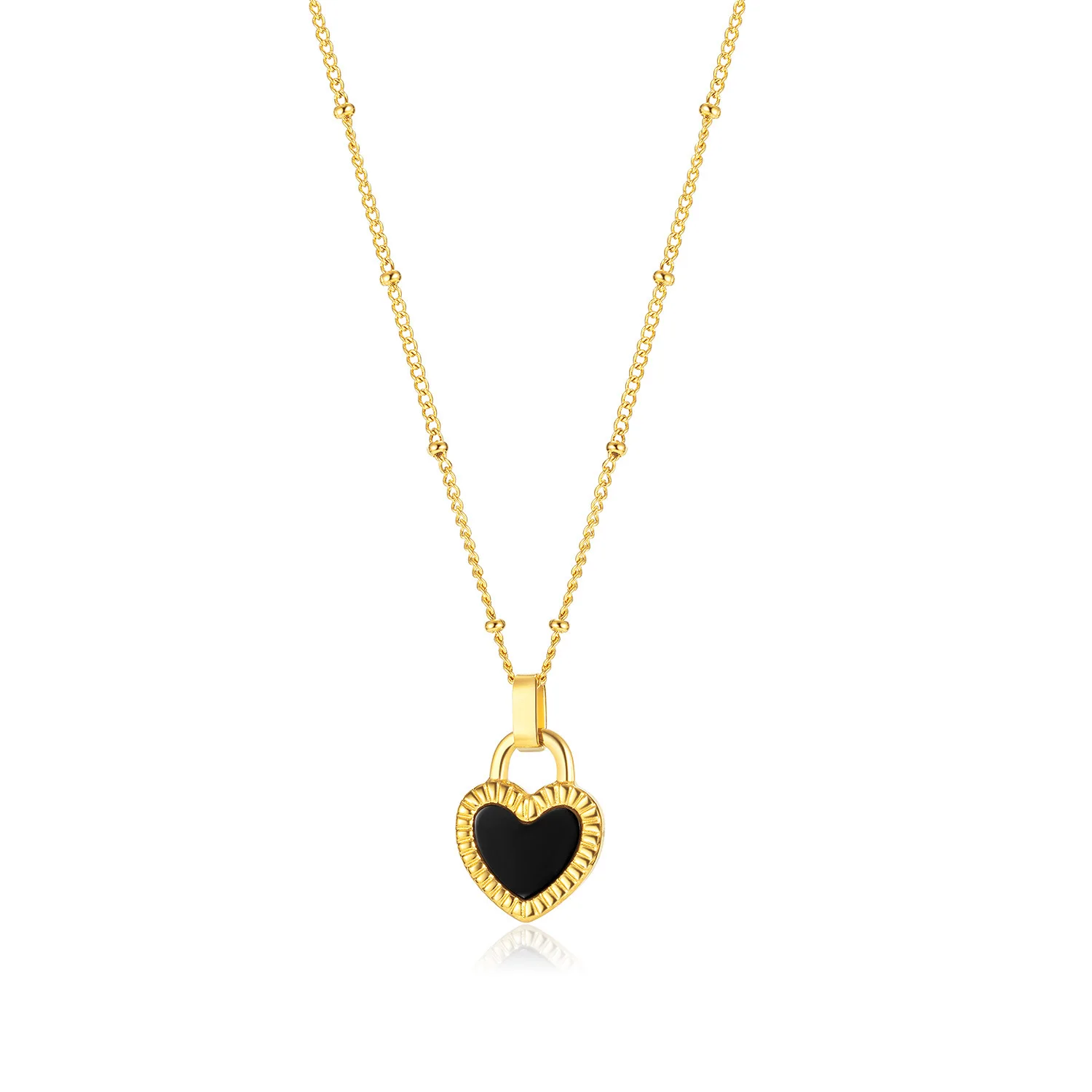 

2022 New Arrival 925 Sterling Silver Romantic Heart Enamel Pendant Chain Necklaces For Women Valentine's Day Jewelry Gift