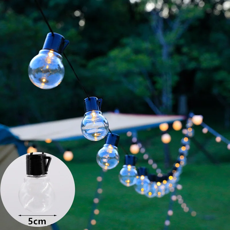 

LED Christmas Garland String Lights Street Lamp New Year Party Holiday Wedding Garden Decoration Outdoor G50 Bulb String Lights