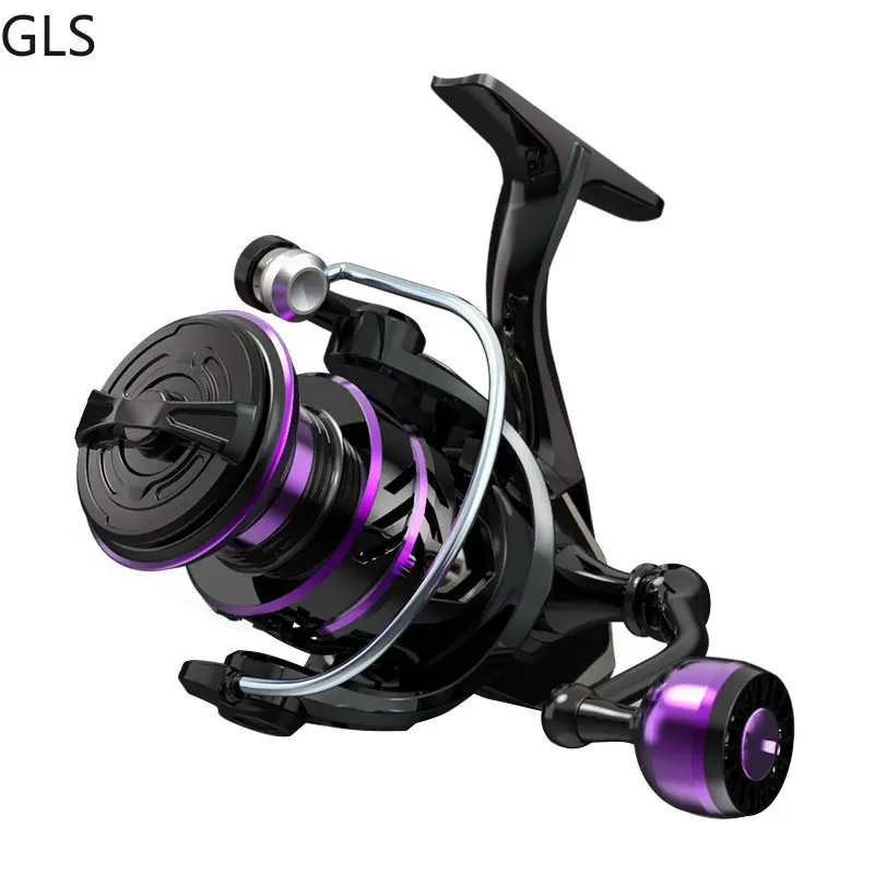 

HP-Series Left/Right Interchangeable Metal Spool Fishing Reel Ultra Light 5.2:1 Gear Ratio Spinning Reel Fishing Accessories