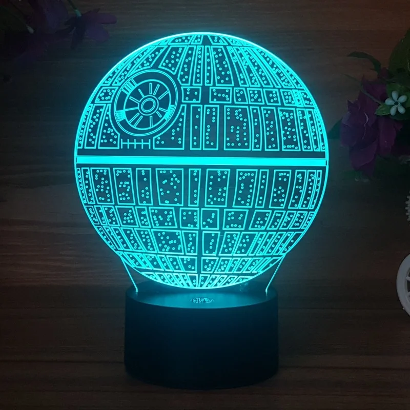 

Hasbro Star Wars Yoda Death Mandalorian Remote Control Touch 7/16 Color 3D Night Light Birthday Gift Bedroom Decoration Toy