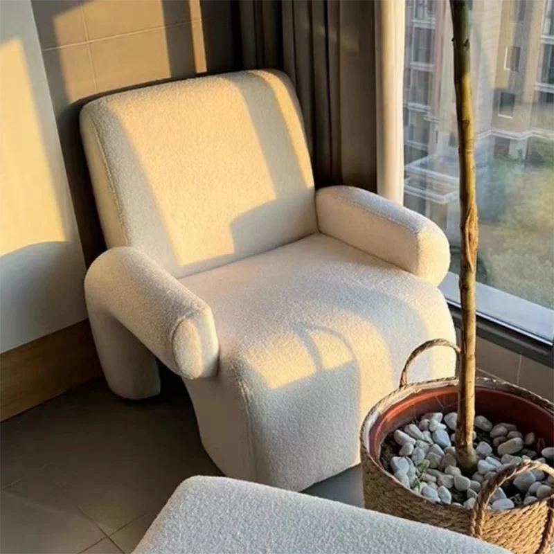 Белые современные стулья для гостиной роскошные одиночные минималистичные