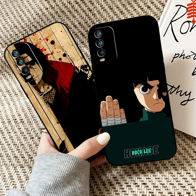 

Anime Uchiha Sasuke Naruto For Redmi 9T Phone Case For Xiaomi Redmi 9T Silicone Cover Back Black Funda Carcasa Coque