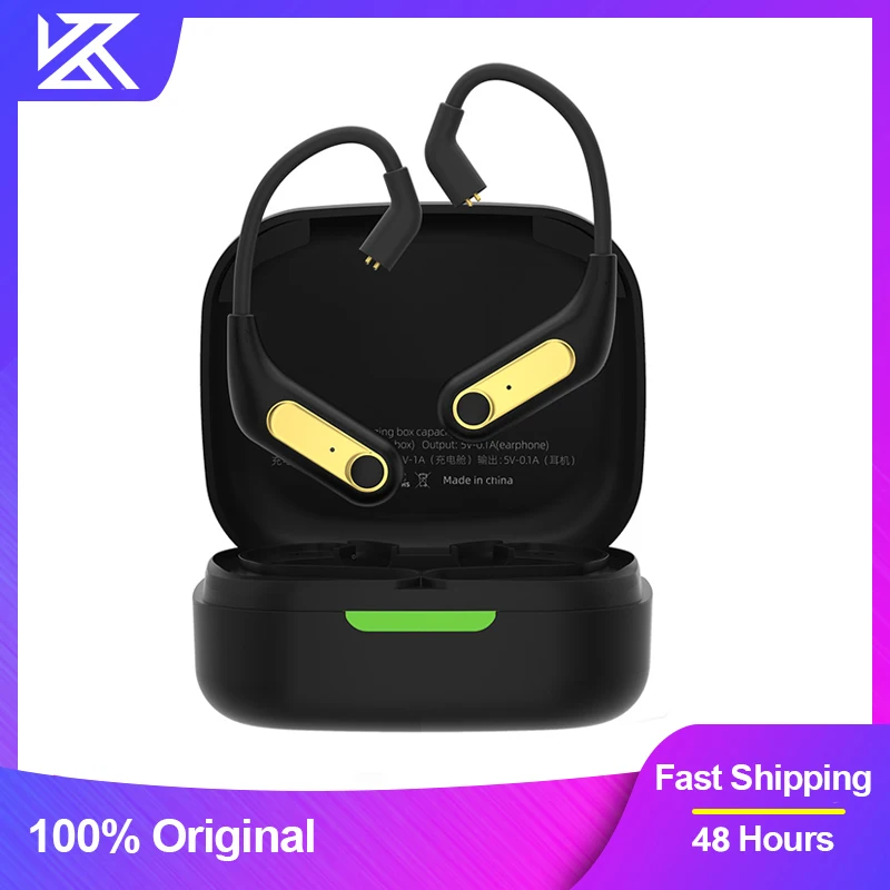 KZ AZ15 обновленные беспроводные наушники Bluetooth-совместимый кабель 5,2 беспроводной ушной крючок B/C контактный разъем с зарядным устройством