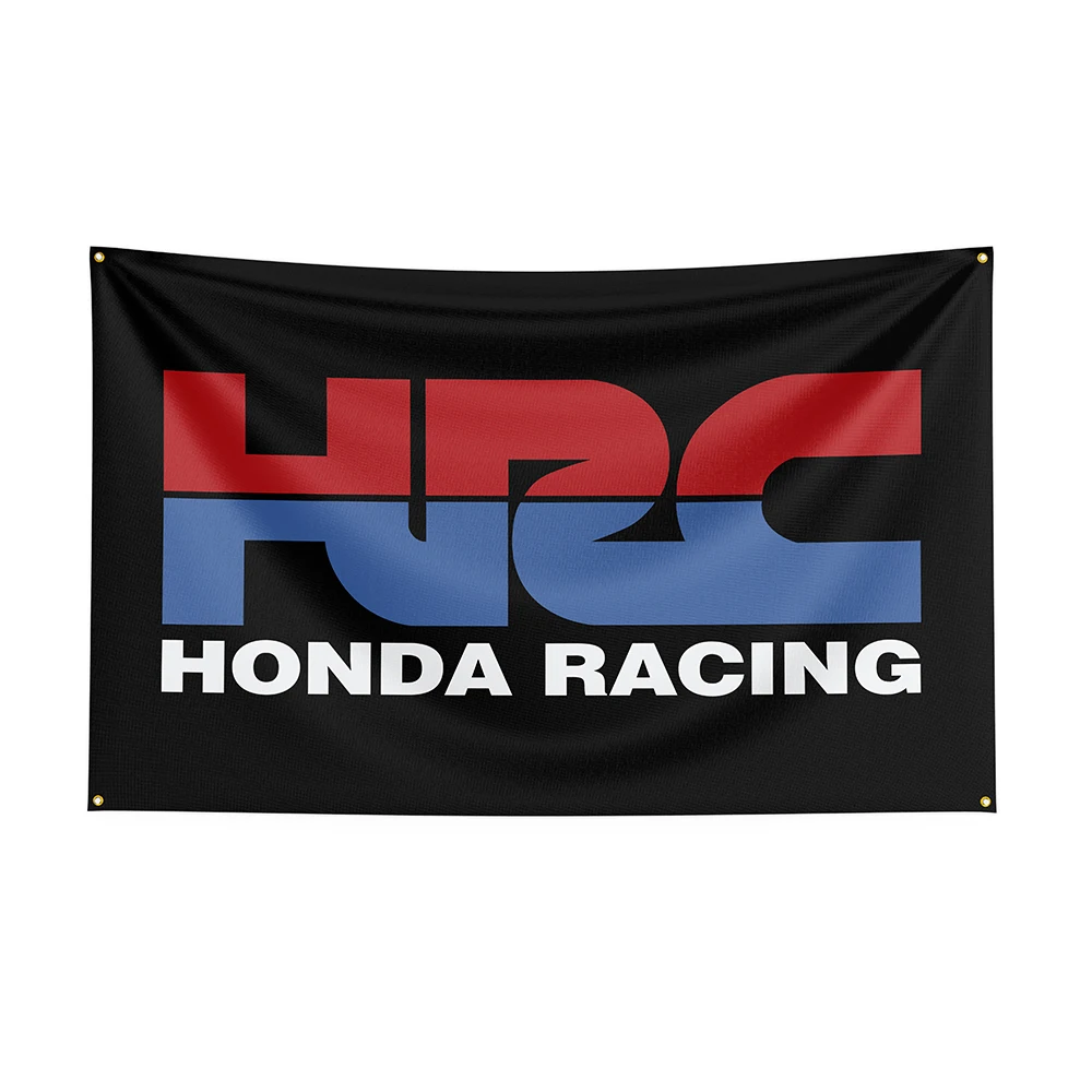 

3x5 флаг Hondas Полиэстер Печатный гоночный мотоцикл баннер для декора 1