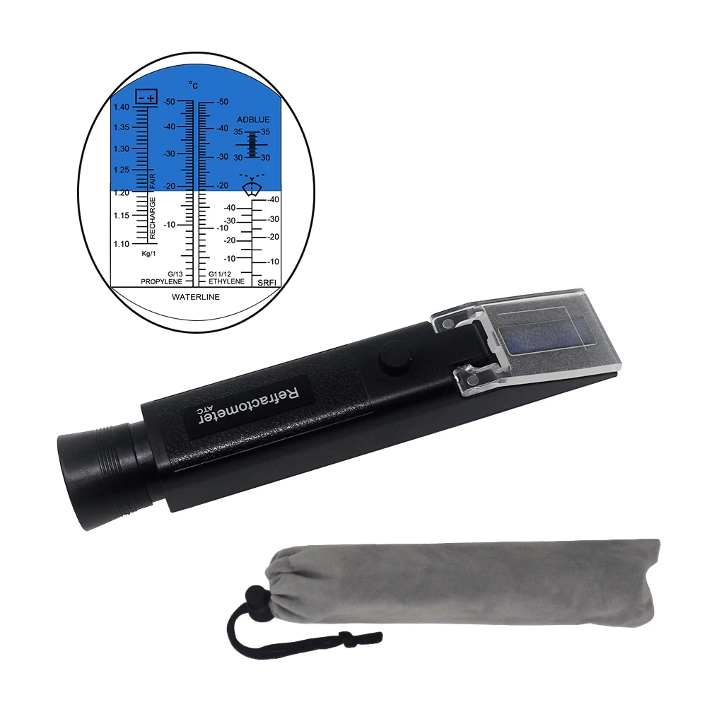 

Hand Held 4 In 1 Engine Fluid Glycol Antifreeze Freezing Point Car Battery Refractometer Antifreeze Tester Tool