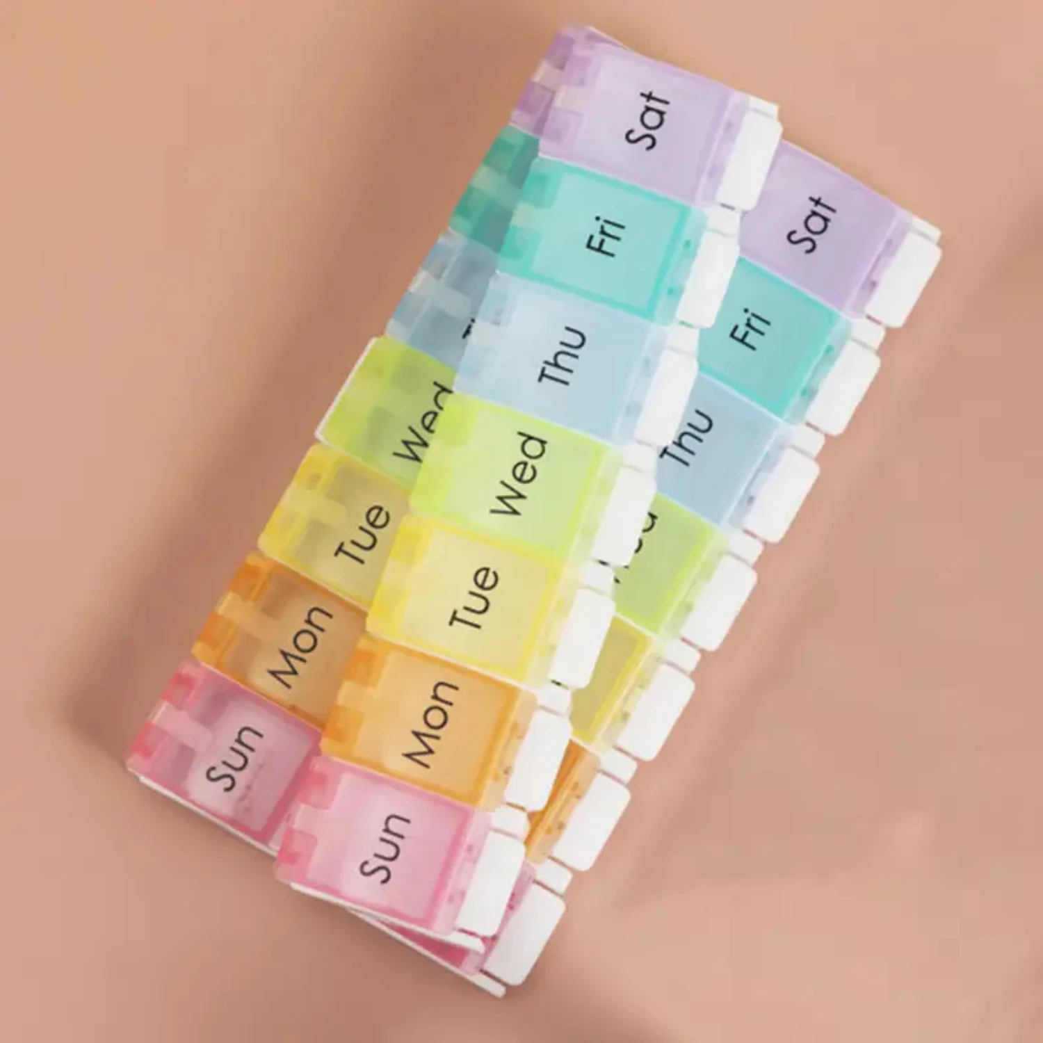 Очень большой еженедельный органайзер для таблеток с большим футляром и