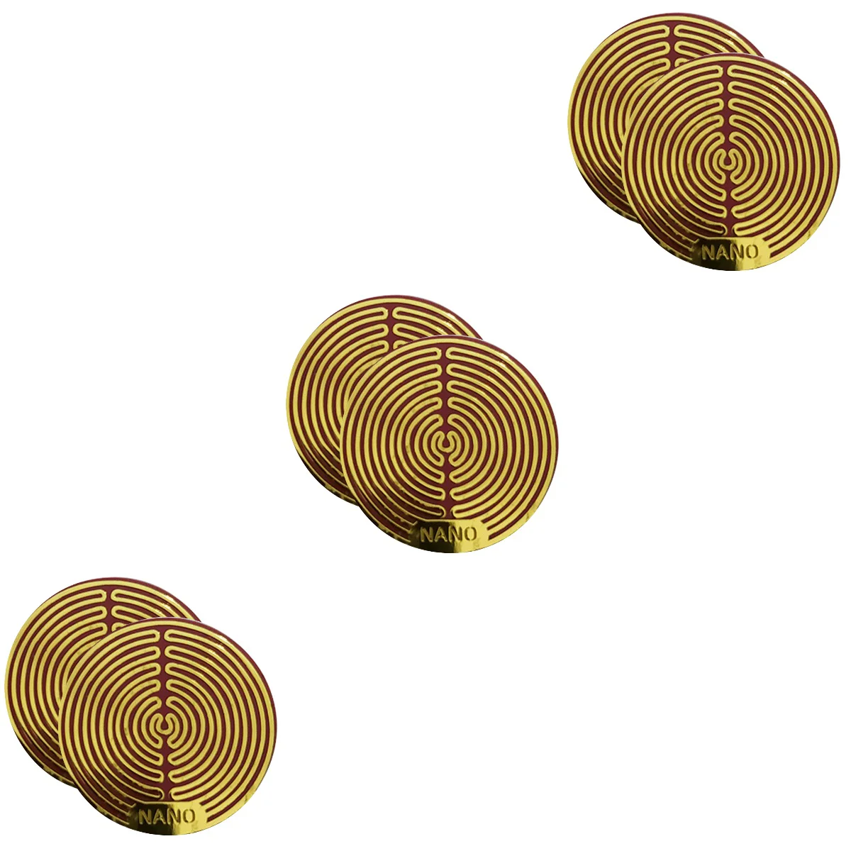 

6 Metal Radiation Protector Stickers Blockers for Mobile Laptop PC