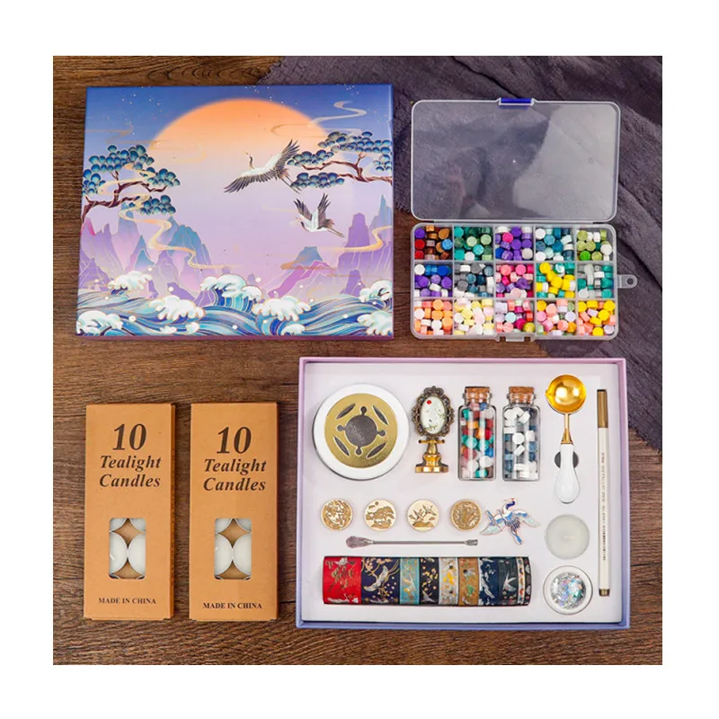 

Diy Seal Furnace Sealing Wax Burners Candle Making Wooden Wax Stamp Seal Set